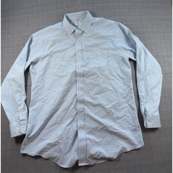 Brooks Brothers Other - Brooks Brothers Regent Dress Shirt Mens 17.5 Multi Plaid Cotton‎ Pleated Formal